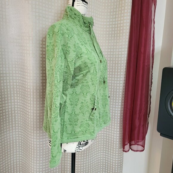 Charter Club Petite Green Zip Up Jacket - Size M - Picture 2 of 12